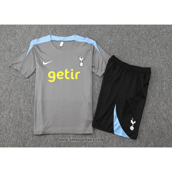 Tracksuit Tottenham Hotspur Short Sleeve 2024-2025 Grey - Shorts